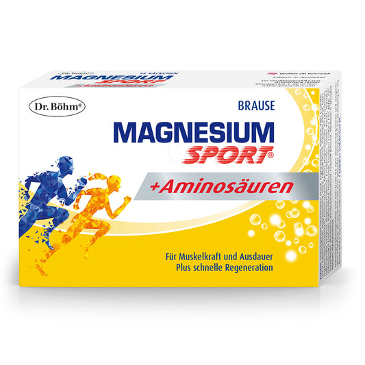 Dr. Bohm Magnesium Sport + Aminokisline, vrečke za pripravo napitka (14 vrečic)